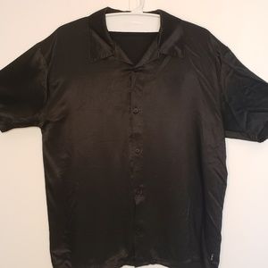 VNTG: Y.M.L.A black dress shirt (XL)
